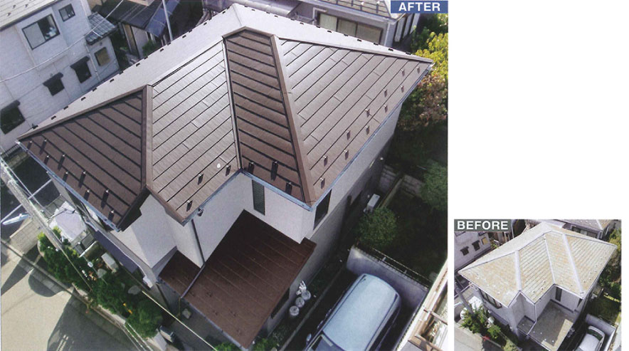 センタールーフの施工例